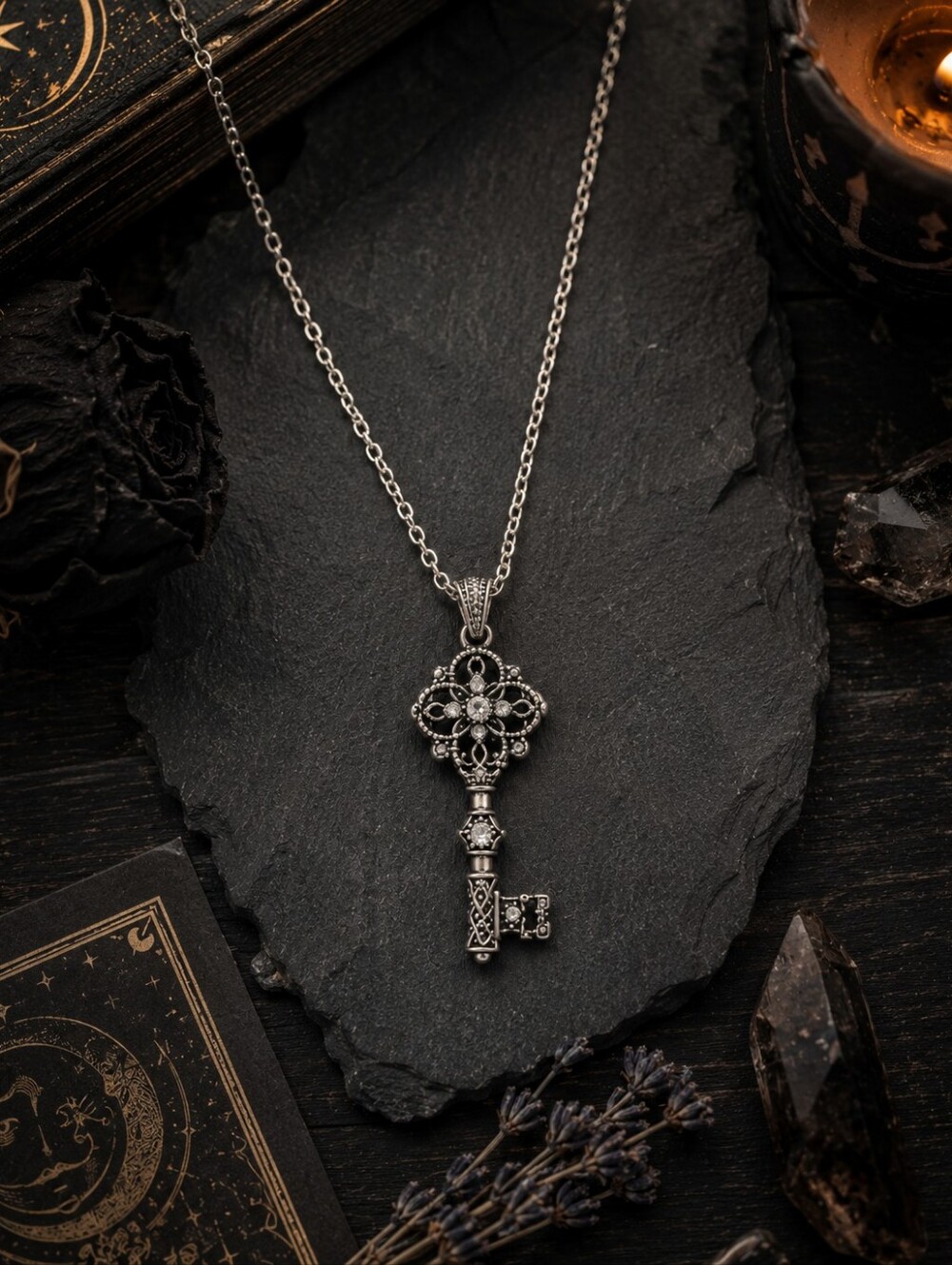 MODCLOTH ALLOY VINTAGE KEY NECKLACE 2
